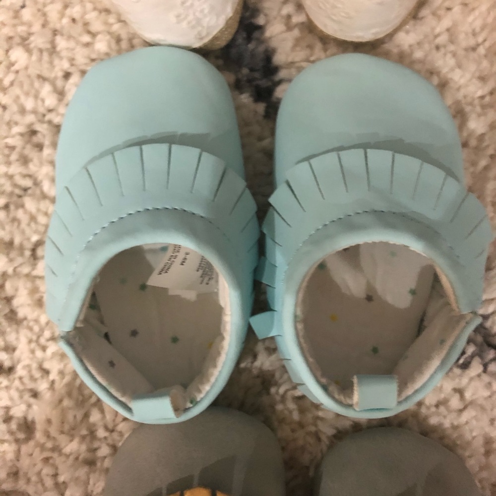 3 pair baby girl shoes